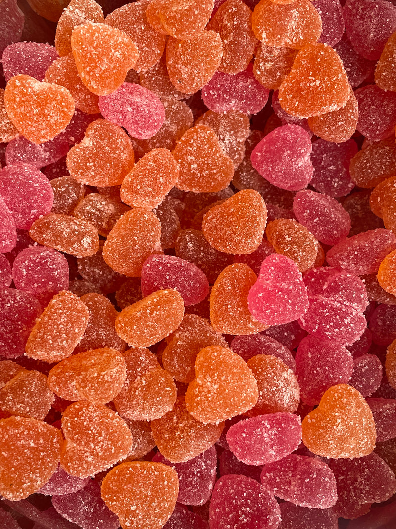 Cuori di pesca senza zucchero