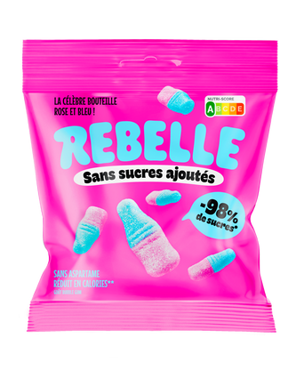 Bottiglie rosa e blu