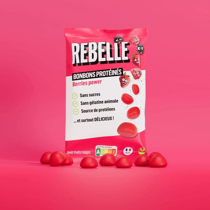 Caramelle gommose proteiche frutti rossi